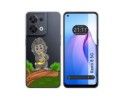 Funda Silicona Transparente para Oppo Reno 8 5G diseño Mono Dibujos