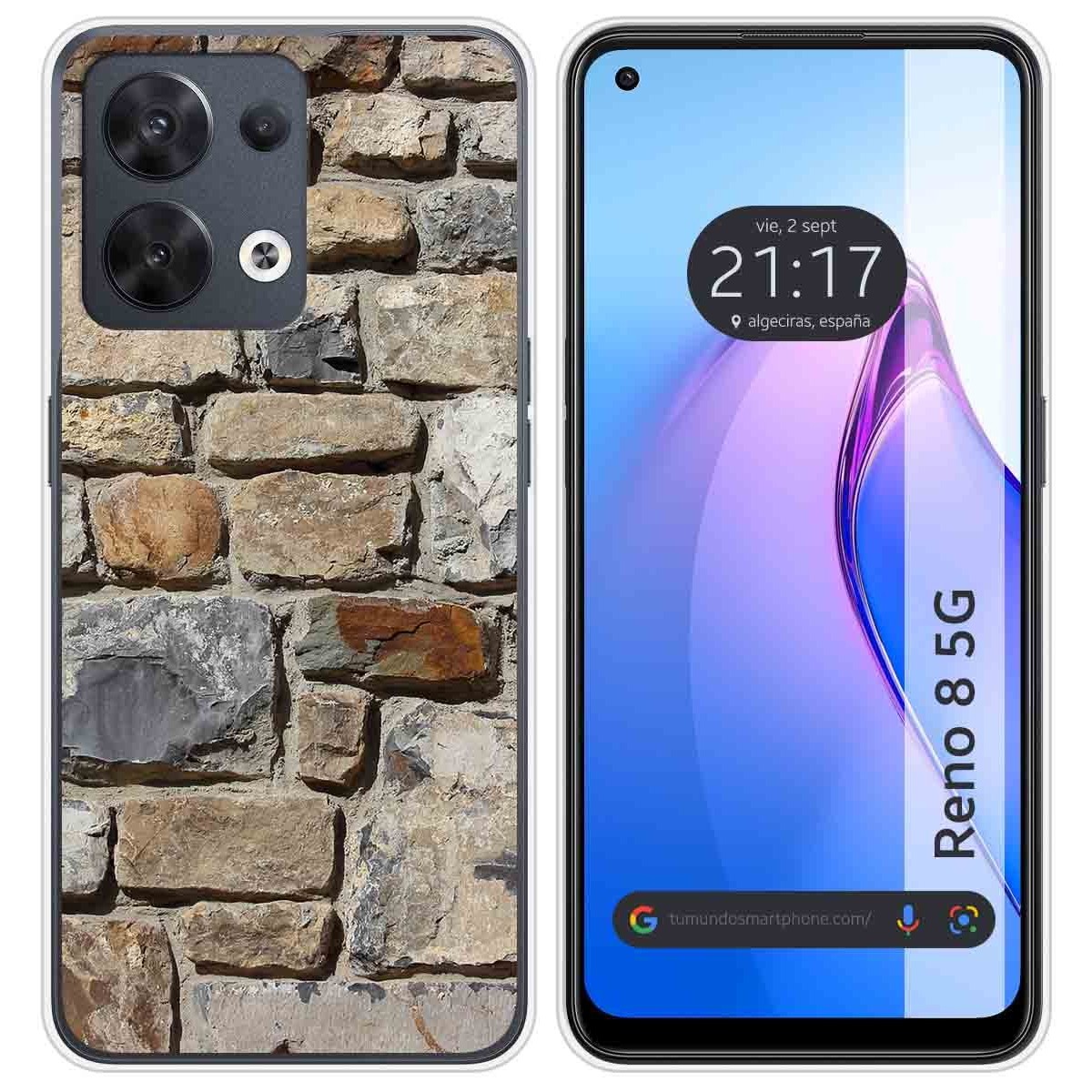 Funda Silicona para Oppo Reno 8 5G diseño Ladrillo 03 Dibujos