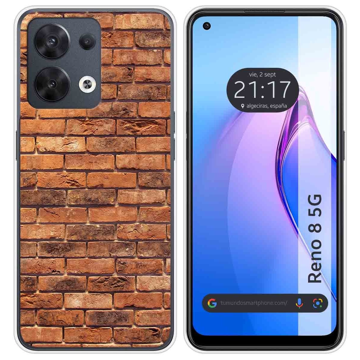 Funda Silicona para Oppo Reno 8 5G diseño Ladrillo 04 Dibujos