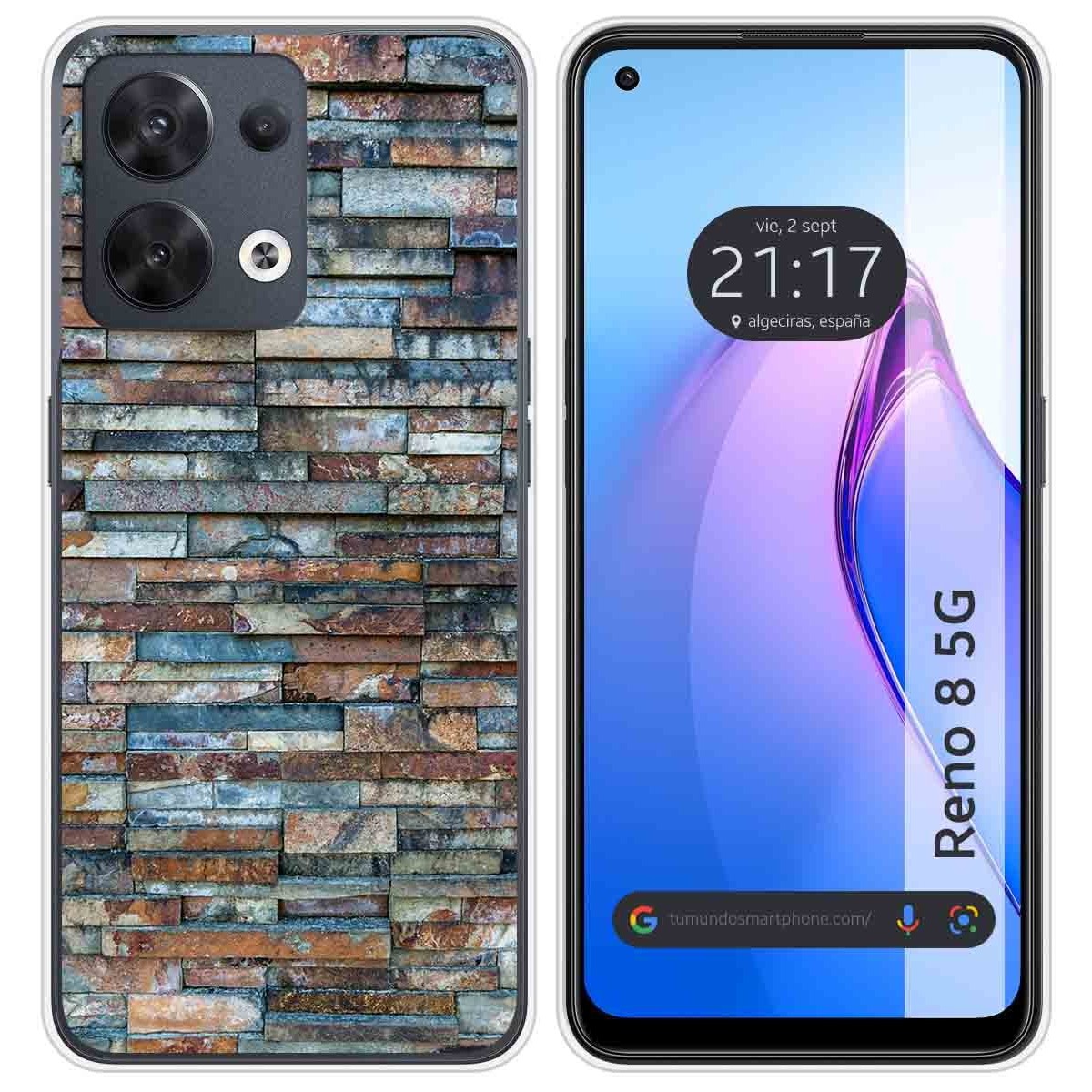 Funda Silicona para Oppo Reno 8 5G diseño Ladrillo 05 Dibujos