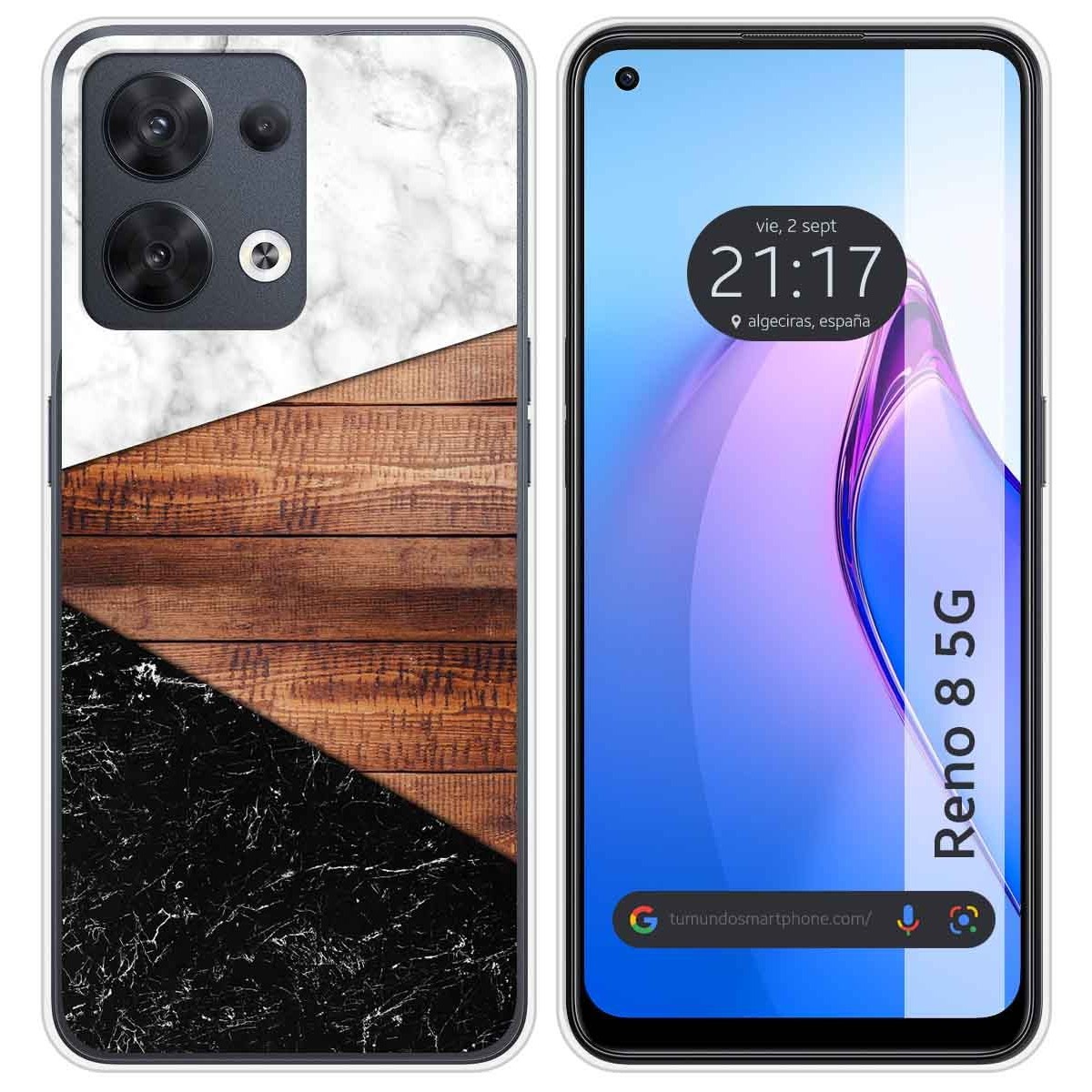 Funda Silicona para Oppo Reno 8 5G diseño Mármol 11 Dibujos