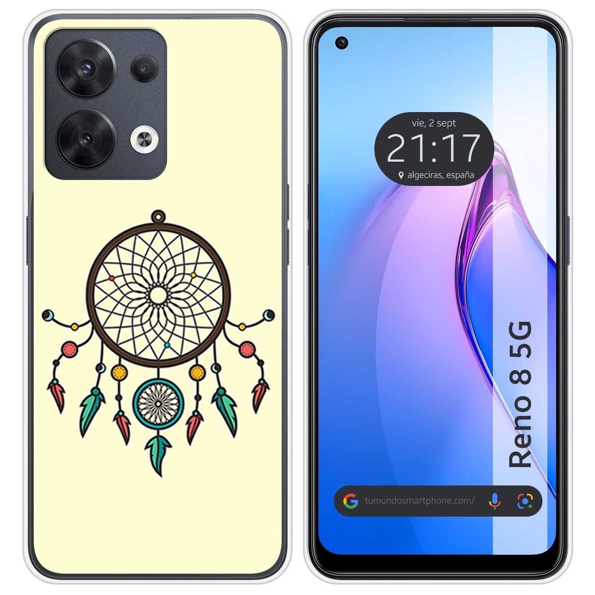 Funda Silicona para Oppo Reno 8 5G diseño Atrapasueños Dibujos