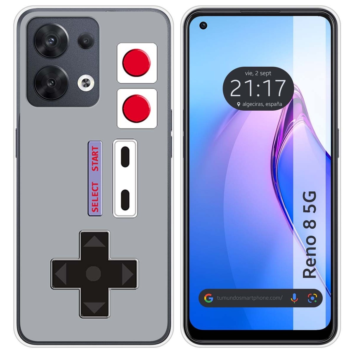 Funda Silicona para Oppo Reno 8 5G diseño Consola Dibujos