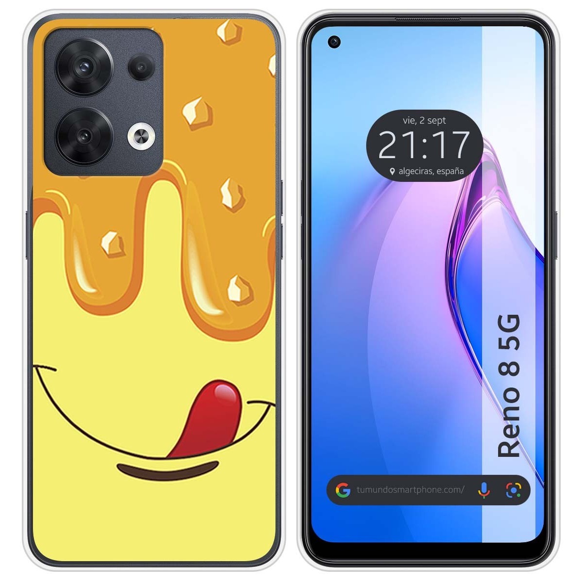 Funda Silicona para Oppo Reno 8 5G diseño Helado Vainilla Dibujos