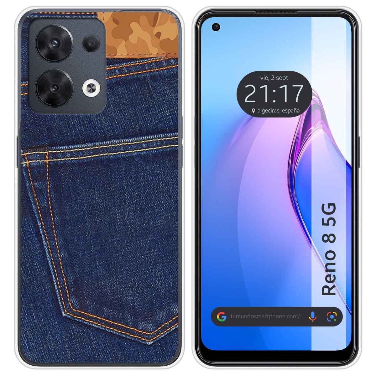 Funda Silicona para Oppo Reno 8 5G diseño Vaquero Dibujos