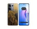 Funda Silicona Transparente para Oppo Reno 8 Pro 5G diseño Hojas Dibujos