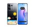 Funda Silicona Transparente para Oppo Reno 8 Pro 5G diseño Playa Dibujos