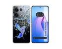 Funda Silicona Transparente para Oppo Reno 8 Pro 5G diseño Plumas Dibujos