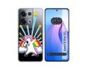 Funda Silicona Transparente para Oppo Reno 8 Pro 5G diseño Unicornio Dibujos