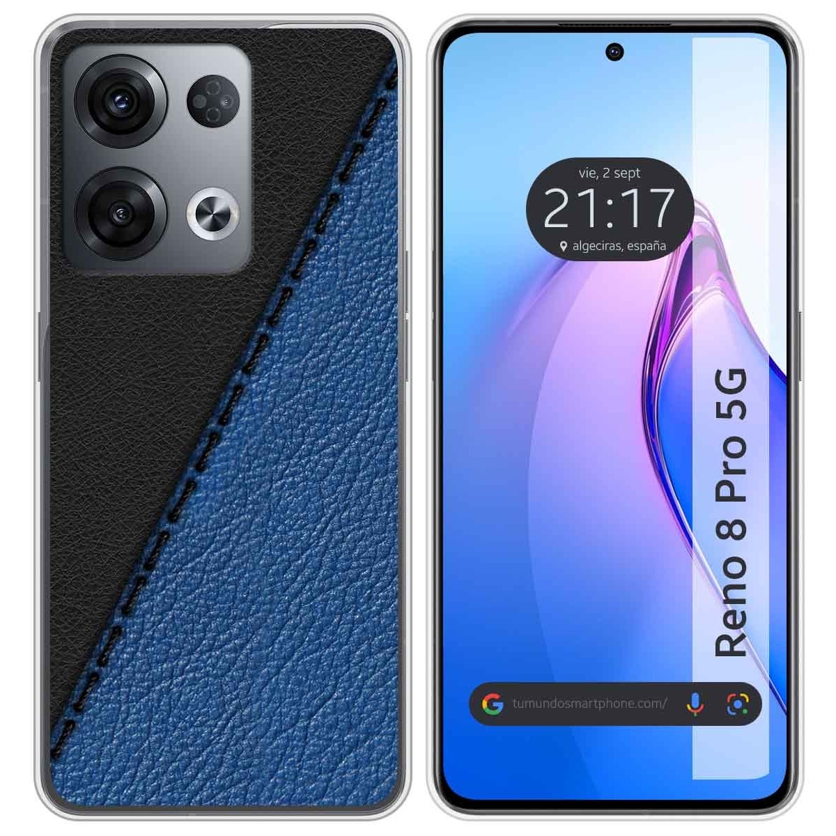 Funda Silicona para Oppo Reno 8 Pro 5G diseño Cuero 02 Dibujos