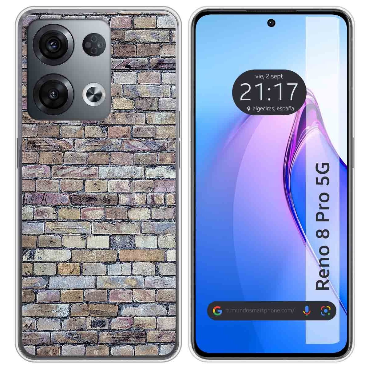 Funda Silicona para Oppo Reno 8 Pro 5G diseño Ladrillo 02 Dibujos