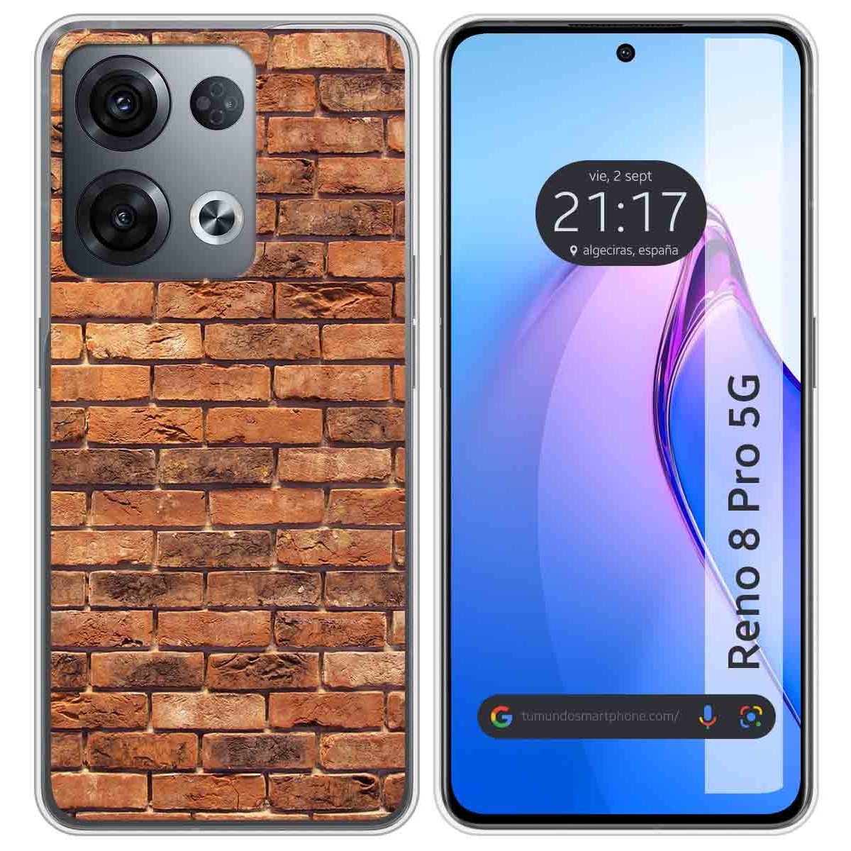 Funda Silicona para Oppo Reno 8 Pro 5G diseño Ladrillo 04 Dibujos