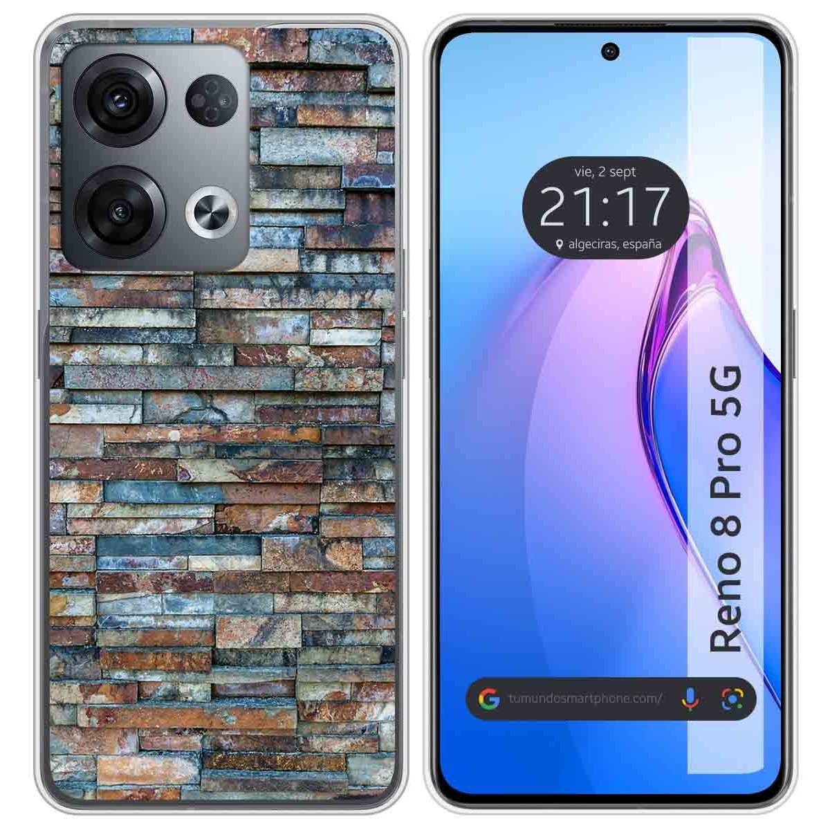 Funda Silicona para Oppo Reno 8 Pro 5G diseño Ladrillo 05 Dibujos