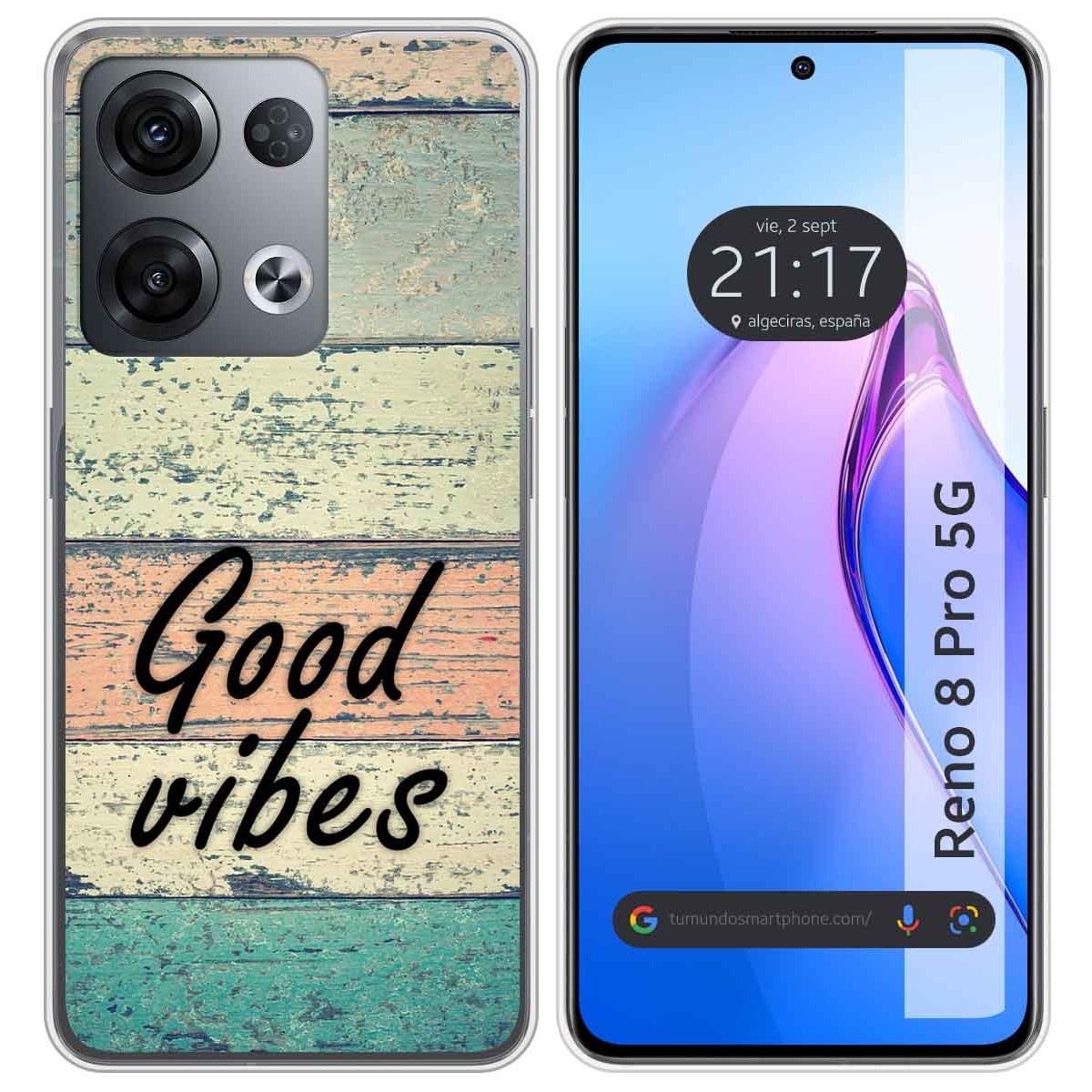 Funda Silicona para Oppo Reno 8 Pro 5G diseño Madera 01 Dibujos