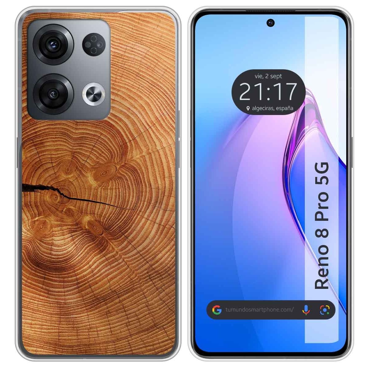 Funda Silicona para Oppo Reno 8 Pro 5G diseño Madera 04 Dibujos