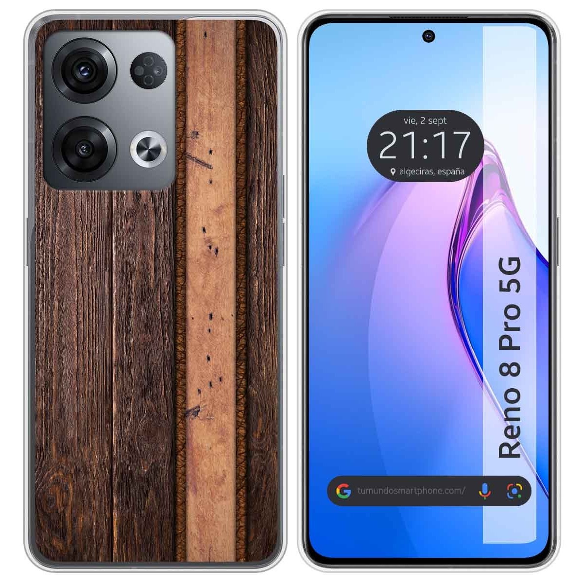 Funda Silicona para Oppo Reno 8 Pro 5G diseño Madera 05 Dibujos