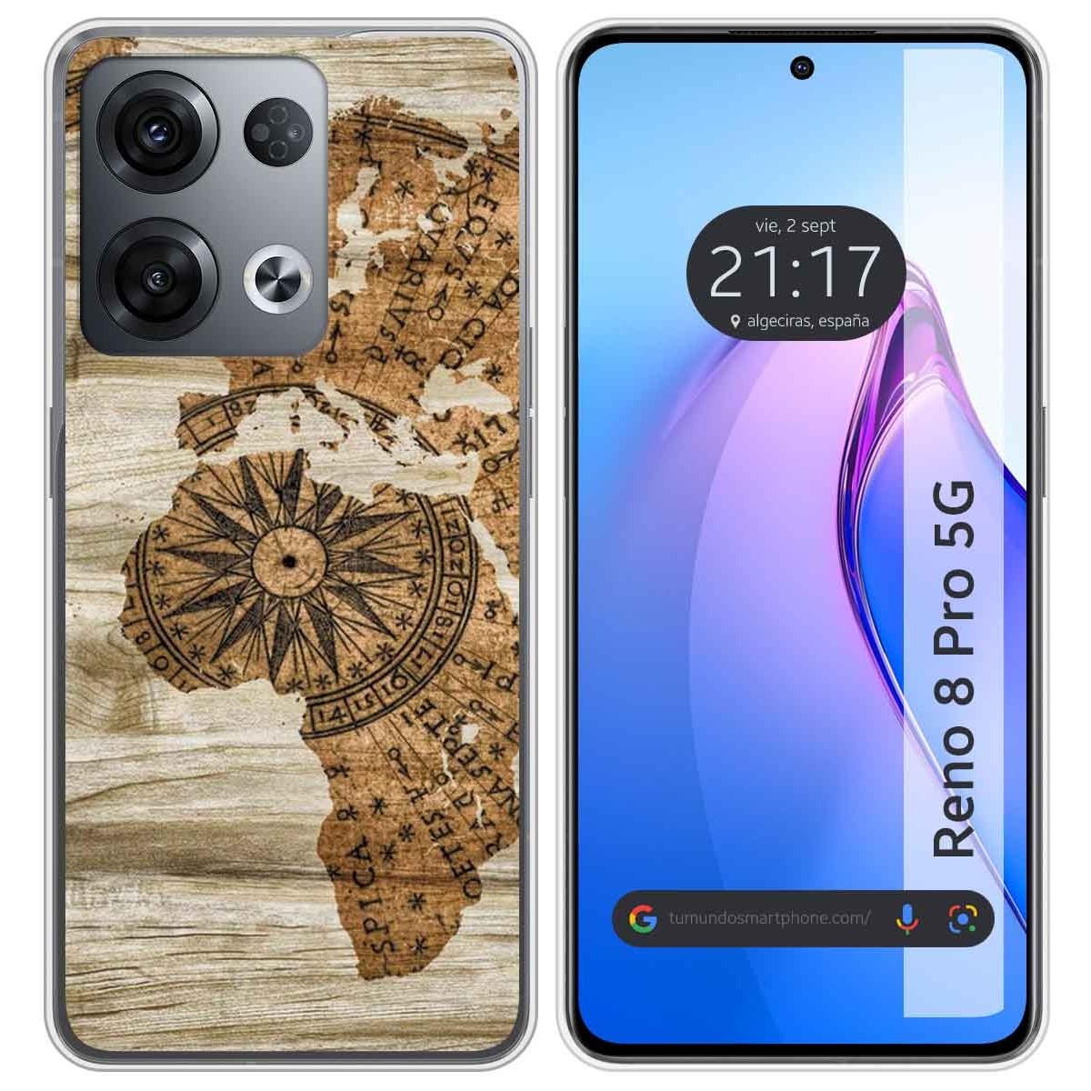 Funda Silicona para Oppo Reno 8 Pro 5G diseño Madera 07 Dibujos