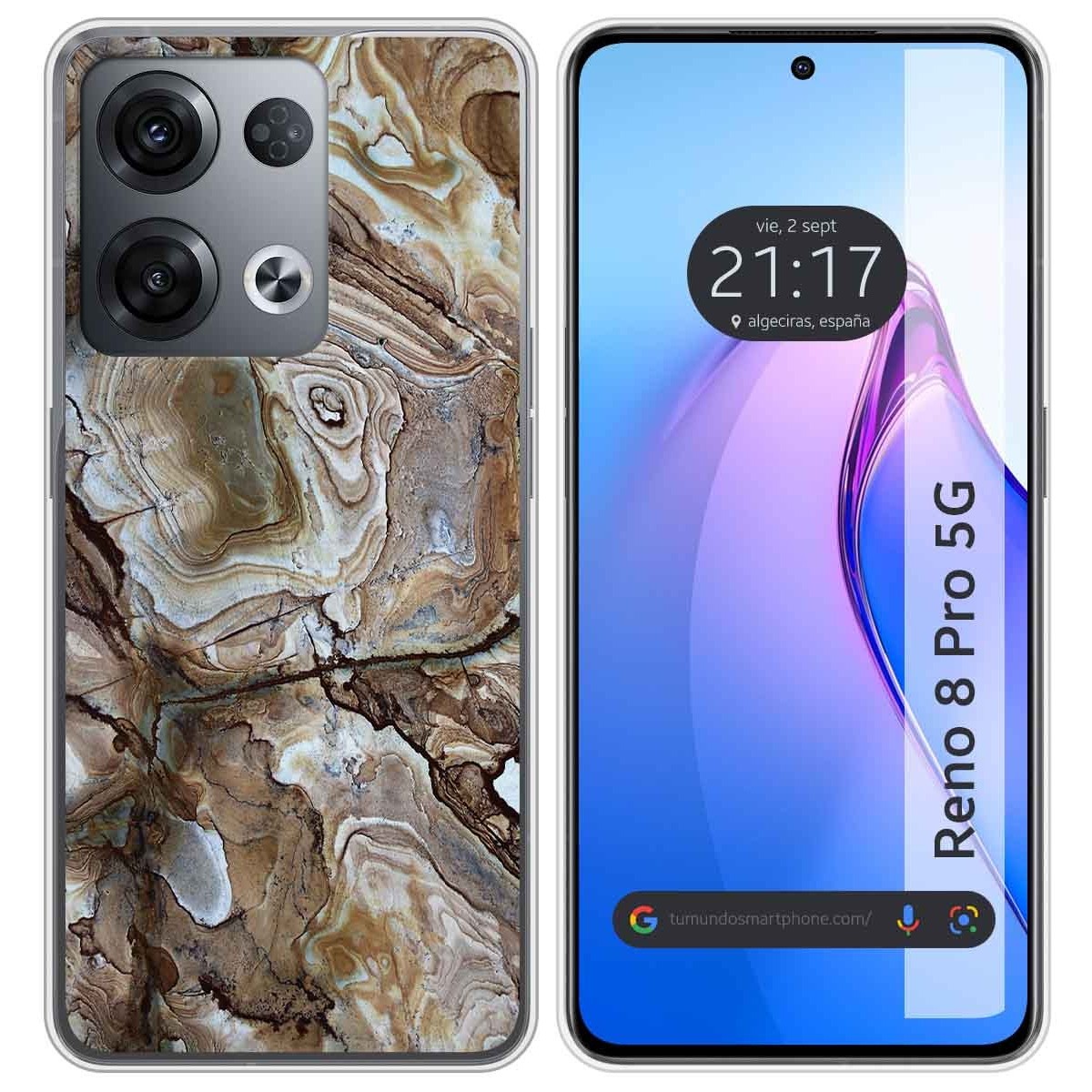 Funda Silicona para Oppo Reno 8 Pro 5G diseño Mármol 14 Dibujos