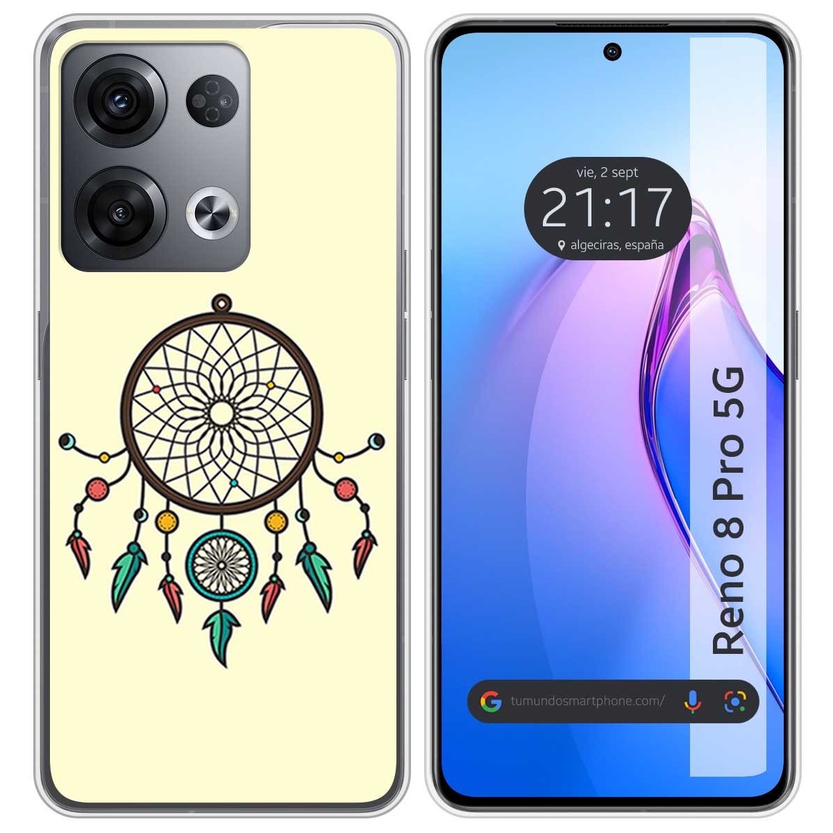 Funda Silicona para Oppo Reno 8 Pro 5G diseño Atrapasueños Dibujos