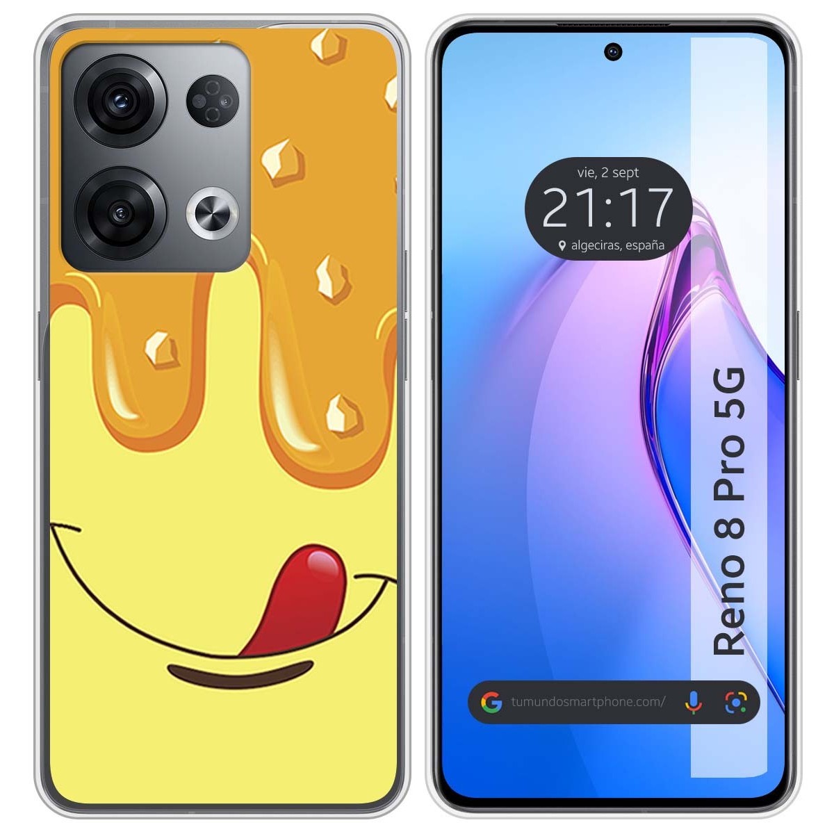 Funda Silicona para Oppo Reno 8 Pro 5G diseño Helado Vainilla Dibujos