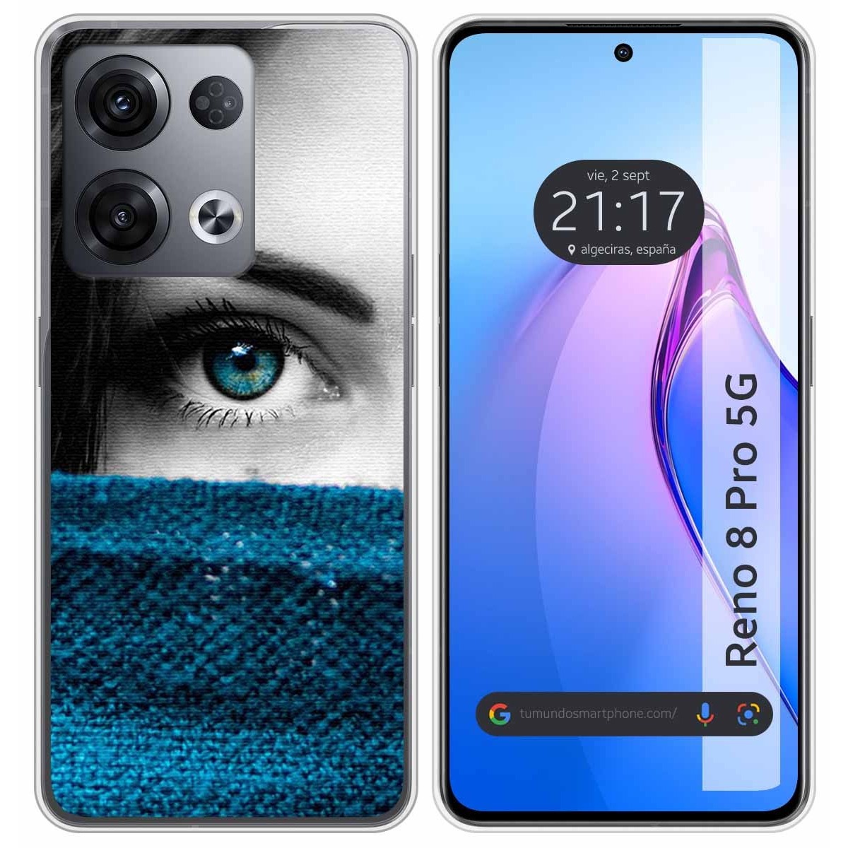 Funda Silicona para Oppo Reno 8 Pro 5G diseño Ojo Dibujos