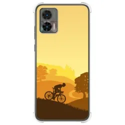 Funda Silicona Antigolpes para Motorola Edge 30 Neo 5G diseño Ciclista Dibujos