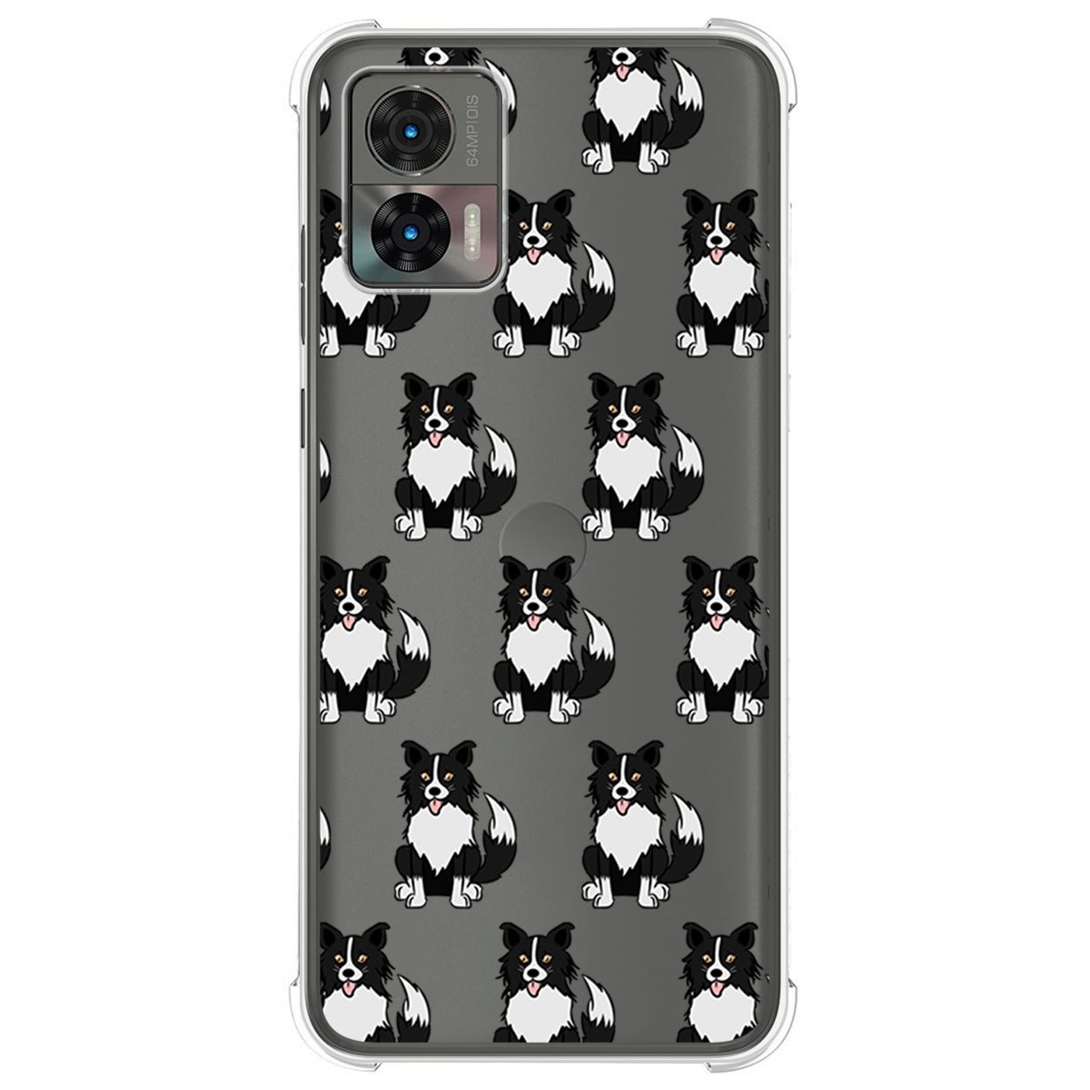 Funda Silicona Antigolpes para Motorola Edge 30 Neo 5G diseño Perros 07 Dibujos