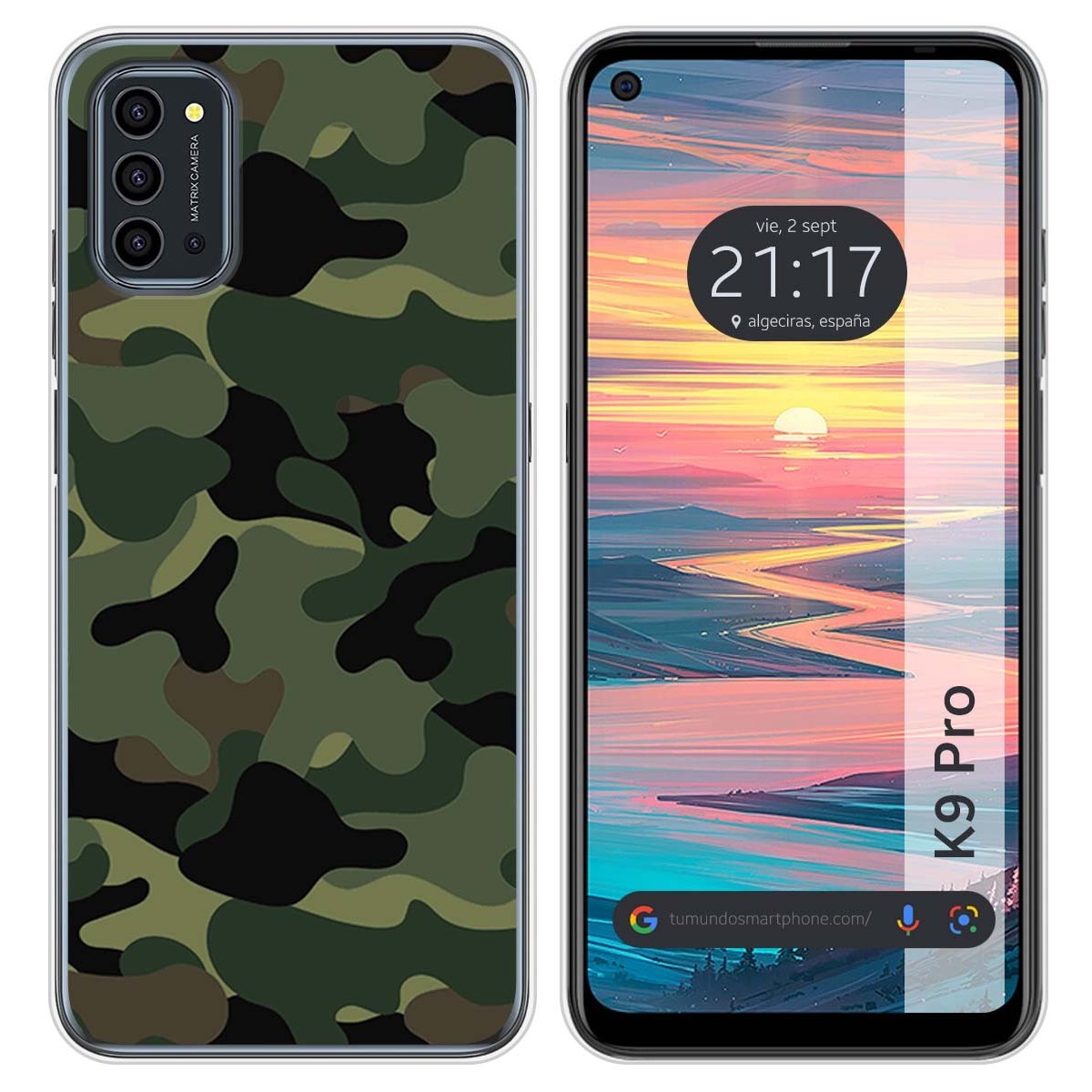 Funda Silicona para Oukitel K9 Pro diseño Camuflaje Dibujos