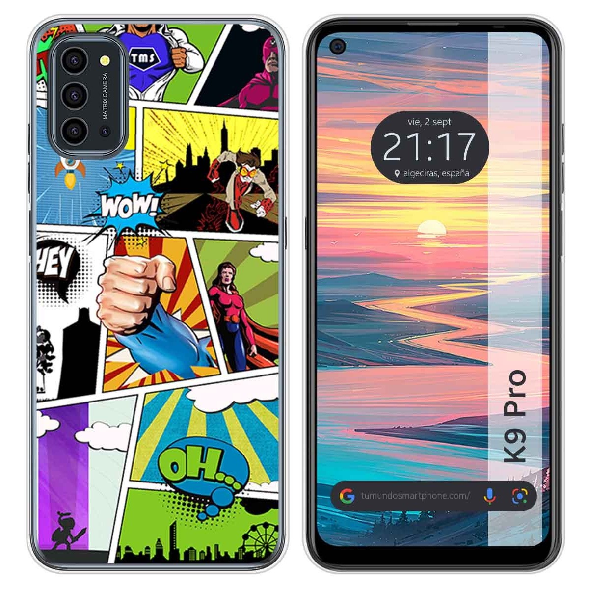 Funda Silicona para Oukitel K9 Pro diseño Comic Dibujos