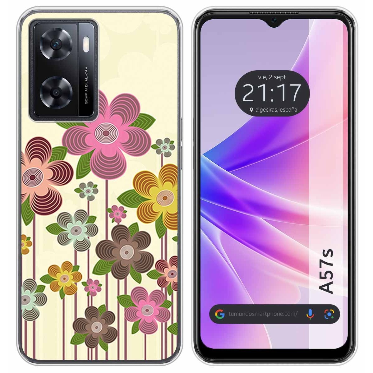 Funda móvil - Oppo A57s TUMUNDOSMARTPHONE, Oppo, Oppo A57s, Multicolor