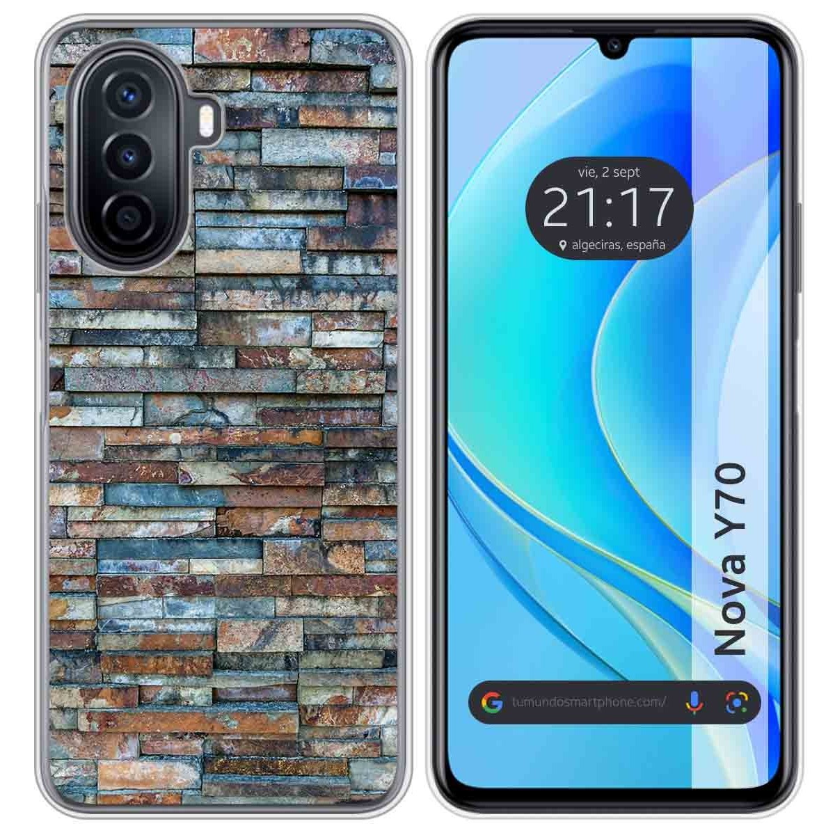 Funda Silicona para Huawei Nova Y70 diseño Ladrillo 05 Dibujos