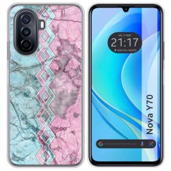 Funda Silicona para Huawei Nova Y70 diseño Mármol 08 Dibujos