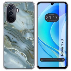 Funda Silicona para Huawei Nova Y70 diseño Mármol 09 Dibujos