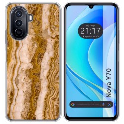 Funda Silicona para Huawei Nova Y70 diseño Mármol 10 Dibujos