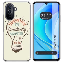 Funda Silicona para Huawei Nova Y70 diseño Creativity Dibujos