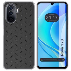 Funda Silicona para Huawei Nova Y70 diseño Metal Dibujos