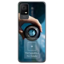 Personaliza tu Funda Silicona Gel Tpu Transparente con tu Fotografia para TCL 405 Dibujo Personalizada