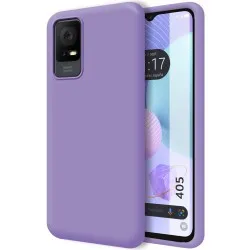 Funda Silicona Líquida Ultra Suave para TCL 405 color Morada