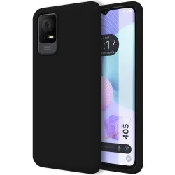 Funda Silicona Líquida Ultra Suave para TCL 405 color Negra