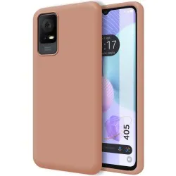 Funda Silicona Líquida Ultra Suave para TCL 405 color Rosa