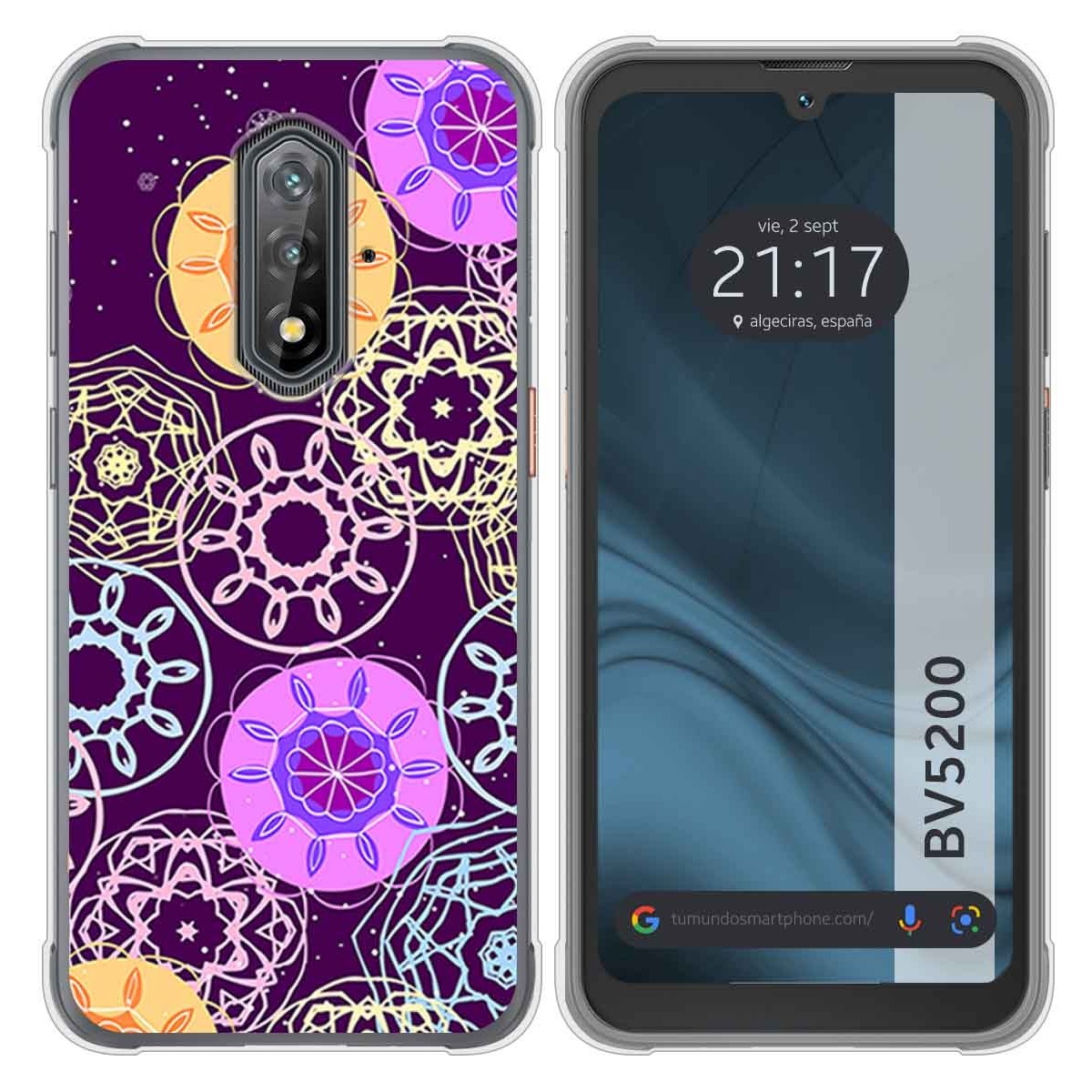 Funda Silicona para Blackview BV5200 / BV5200 Pro diseño Radial Dibujos