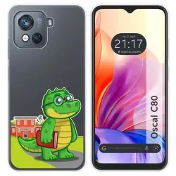 Funda Silicona Transparente para Blackview Oscal C80 diseño Coco Dibujos