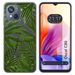 Funda Silicona Transparente para Blackview Oscal C80 diseño Jungla Dibujos