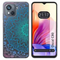 Funda Silicona Transparente para Blackview Oscal C80 diseño Mandala Dibujos