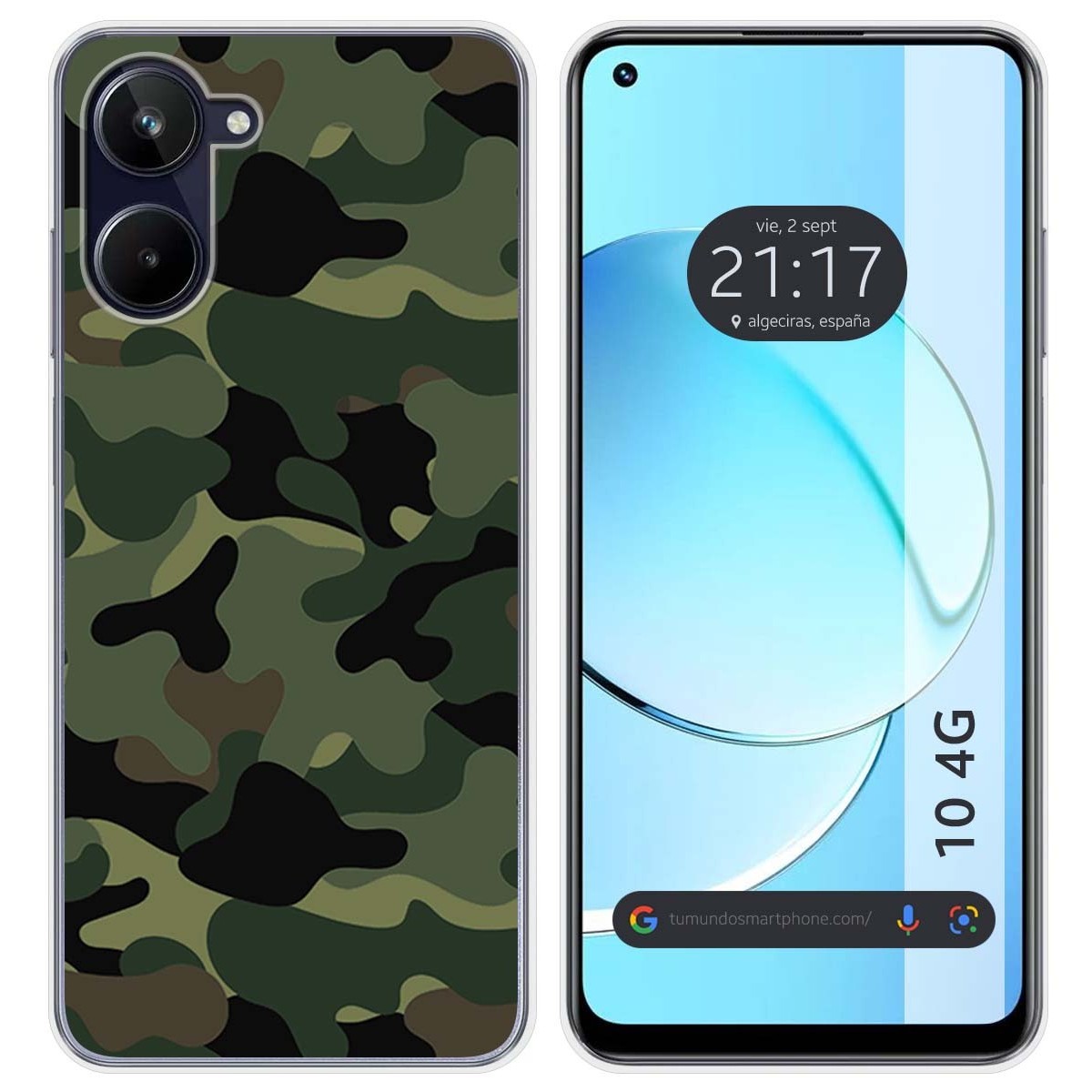 Funda Silicona para Realme 10 4G diseño Camuflaje Dibujos