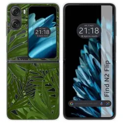 Funda Carcasa Dura Transparente para Oppo Find N2 Flip 5G diseño Jungla Dibujos