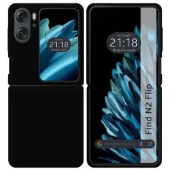 Funda Carcasa Dura Negra para Oppo Find N2 Flip 5G