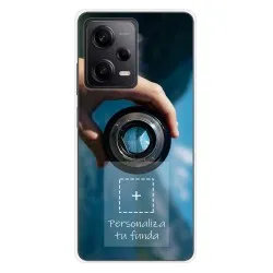 Personaliza tu Funda Silicona Gel Tpu Transparente con tu Fotografia para Xiaomi Redmi Note 12 Pro 5G Dibujo Personalizada