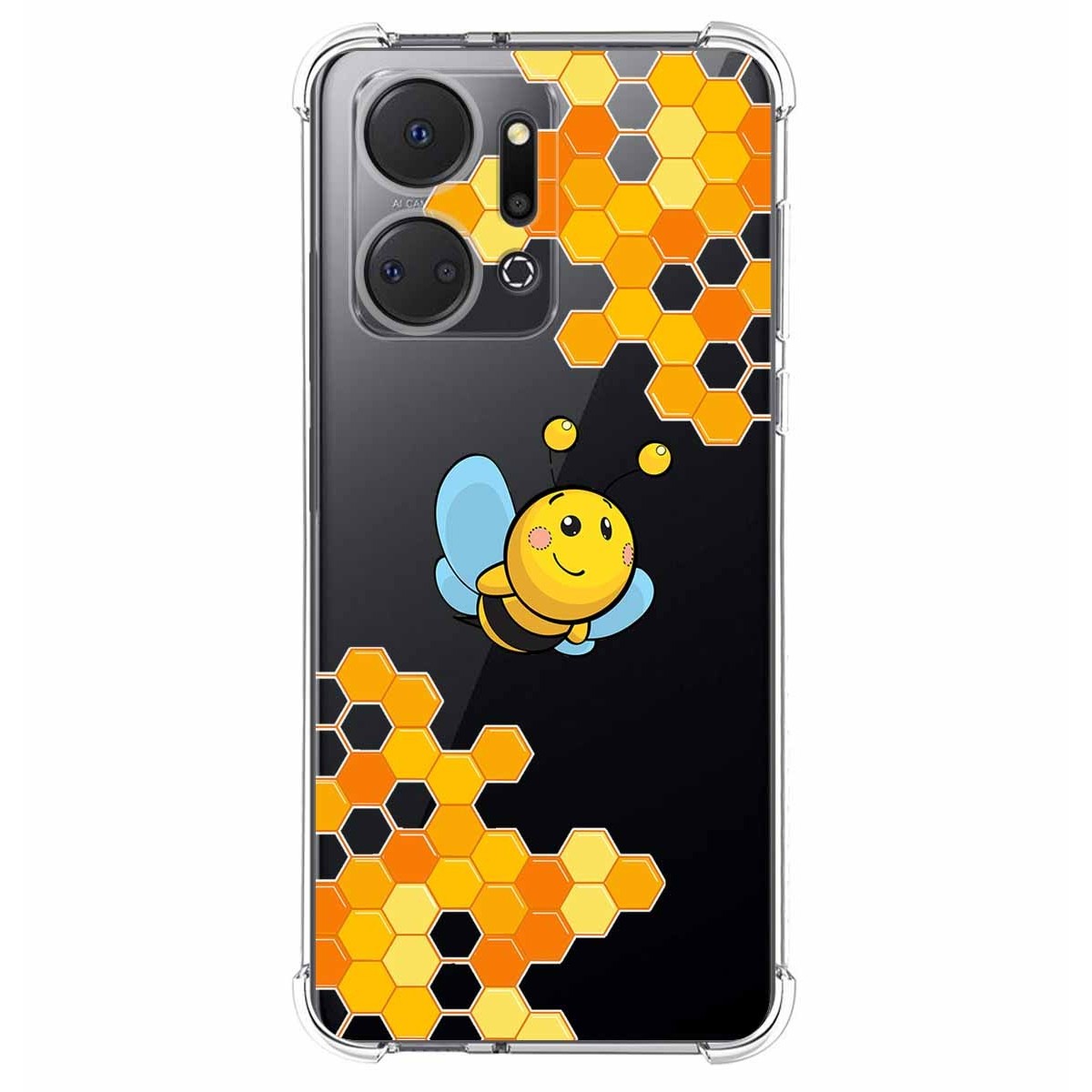 Funda Silicona Antigolpes para Huawei Honor X8a diseño Abeja Dibujos