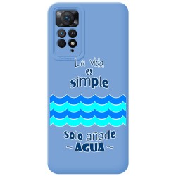 Funda Silicona Líquida Azul compatible con Xiaomi Redmi Note 12 Pro 4G diseño Agua Dibujos